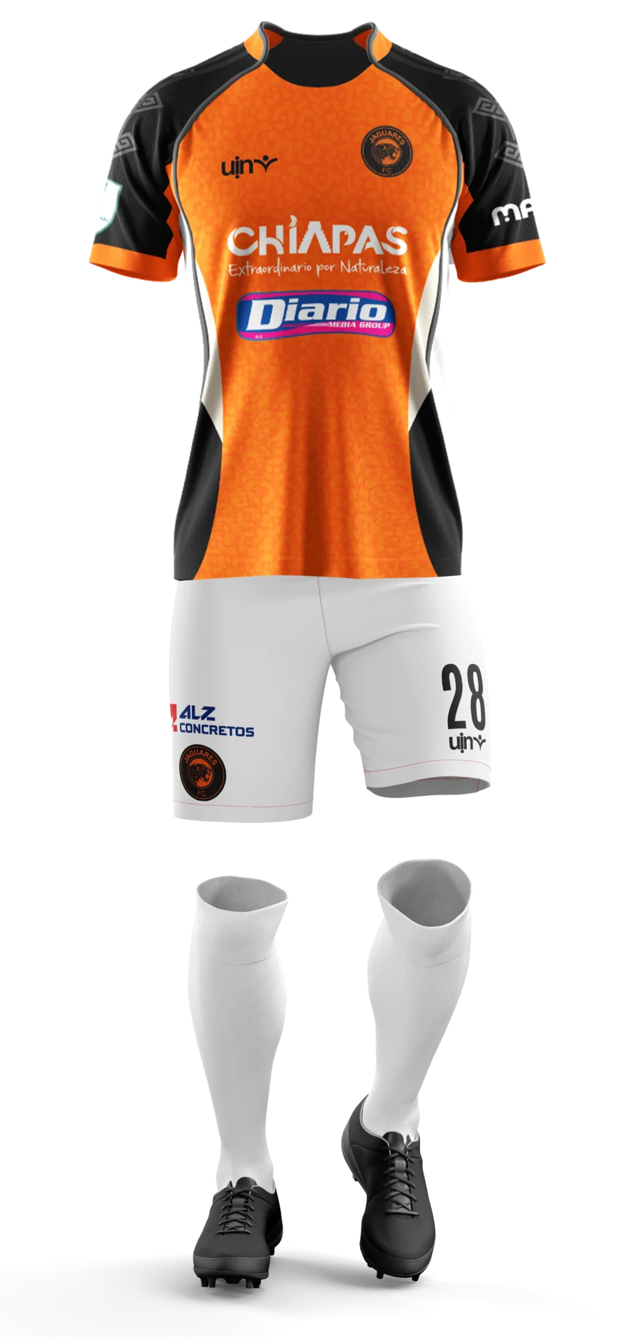 Uniforme alternativo naranja de Jaguares FC